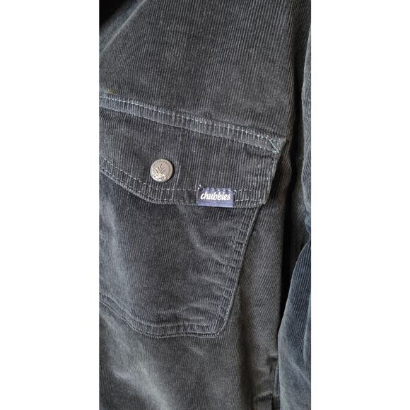 Chubbies Corduroy Overshirt Jacket Men Large Navy Shacket The‎ Cordial - Picture 2 of 7